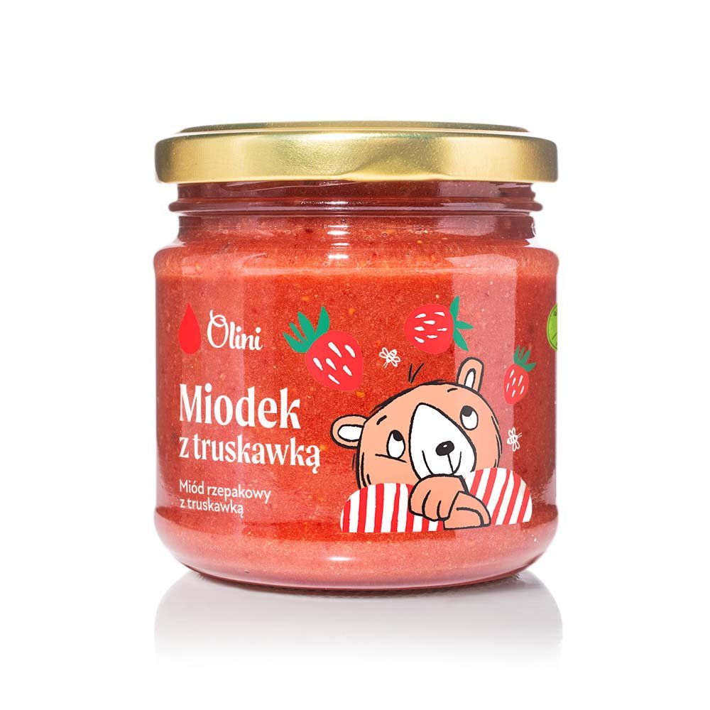 Miodek z truskawką 200 g Olini