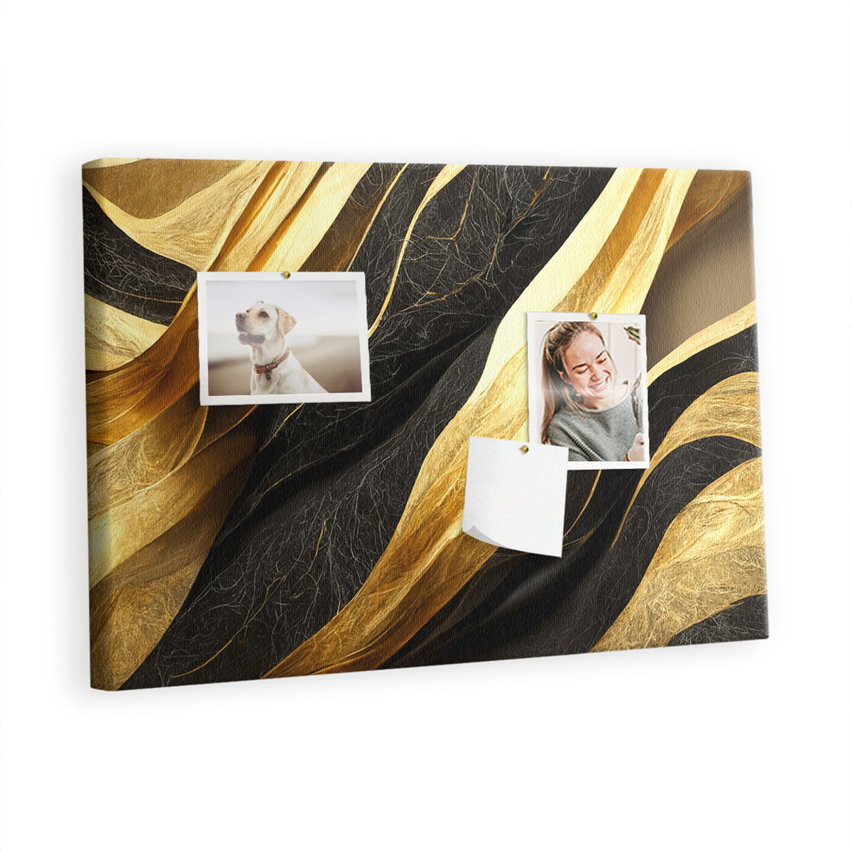 Kolorowy Organizer - Tablica Korkowa z Pinezkami - Elegancka abstrakcja 60x40 cm