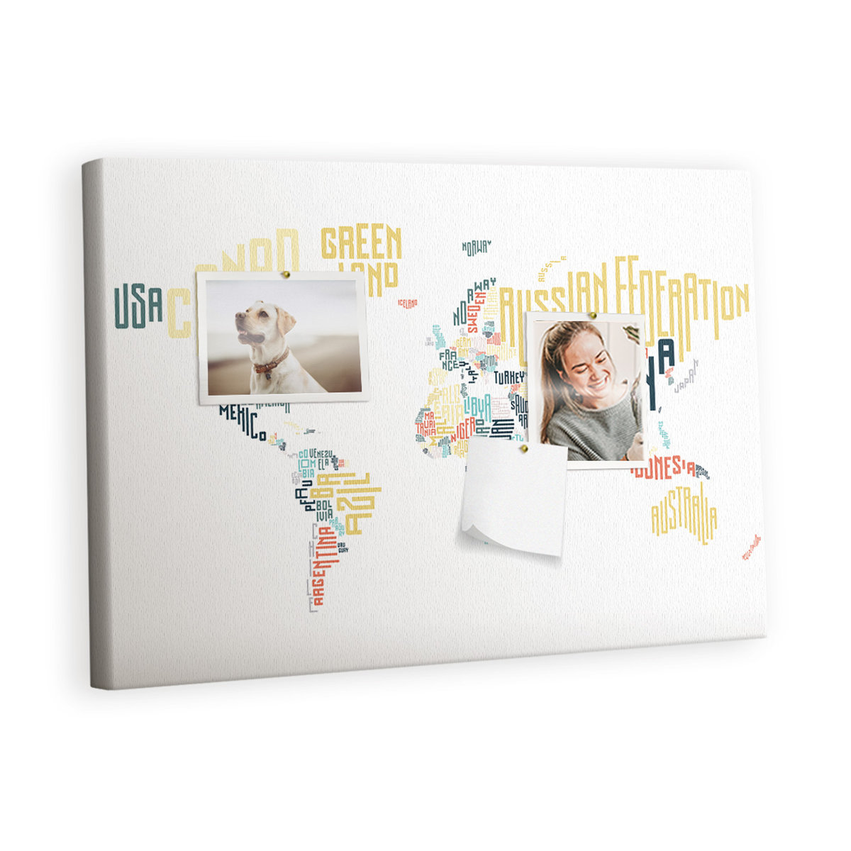 Planer, Organizer na ścianę Tulup 60x40 ze wzorem
