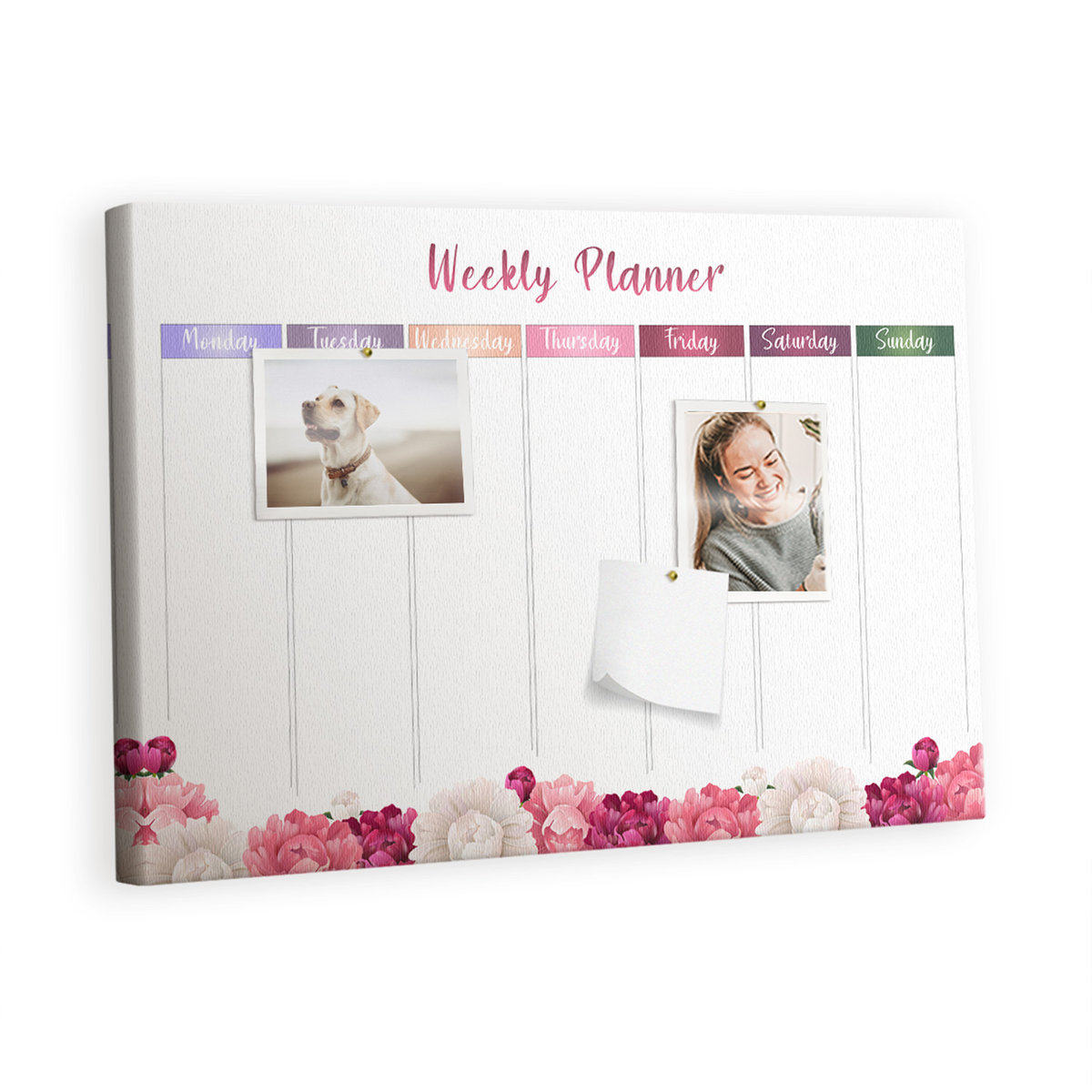 Planer, Organizer na ścianę Tulup 60x40 ze wzorem
