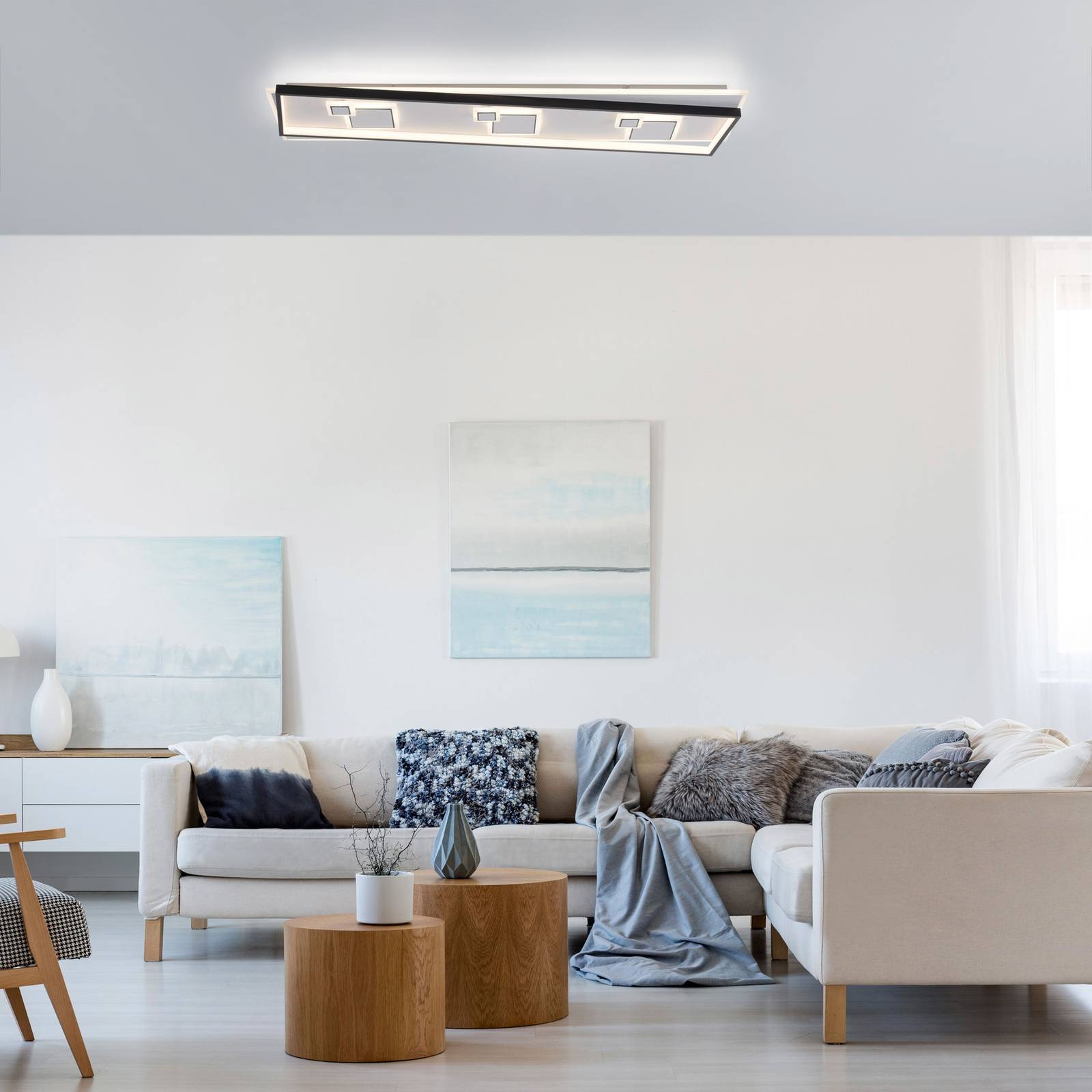 Paul Neuhaus Lampa sufitowa LED Mailak, długość 97 cm