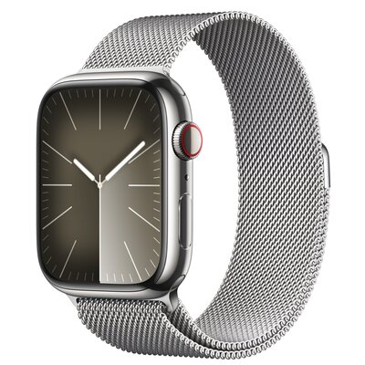 Apple Watch 9 GPS + Cellular 45mm Stal Srebrny