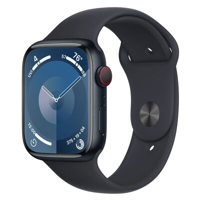 Zdjęcia - Smartwatche Apple Watch 9 45/Midnight Aluminum/Midnight Sport Band M/L LTE - darmowy o 