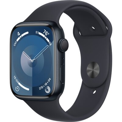 Apple Watch 9 GPS 45mm Aluminium Sport S/M Czarny