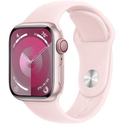 Apple Watch 9 GPS + Cellular 41mm Aluminium Sport S/M Różowy