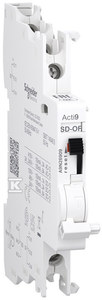 Styk pomocniczy + styk pomocniczy/sygnalizacyjny Acti9 OF+OF/SD, 2-przemienne (2 CO)