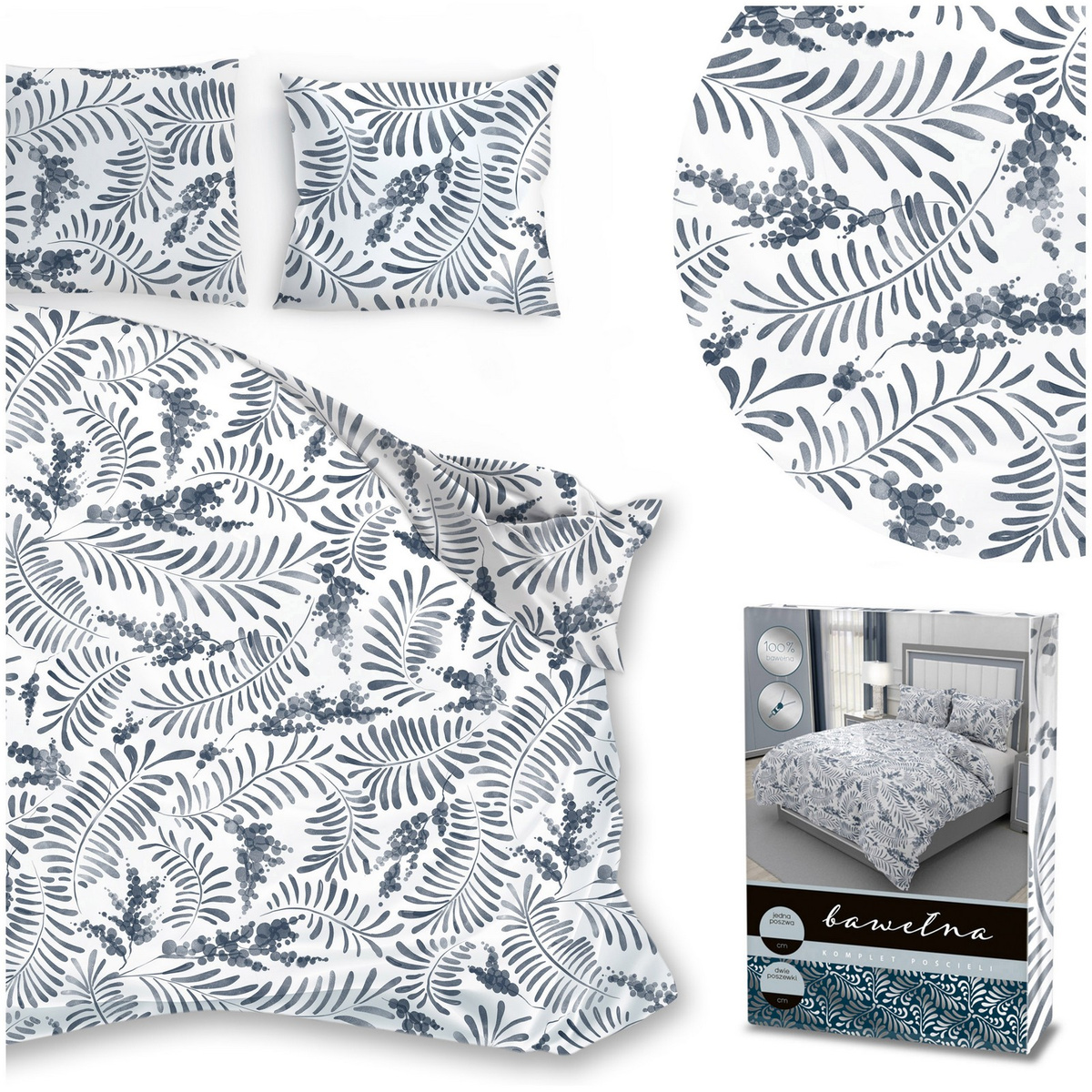 Pościel 160 x 200 3cz Bawełniana Elegant 025-B