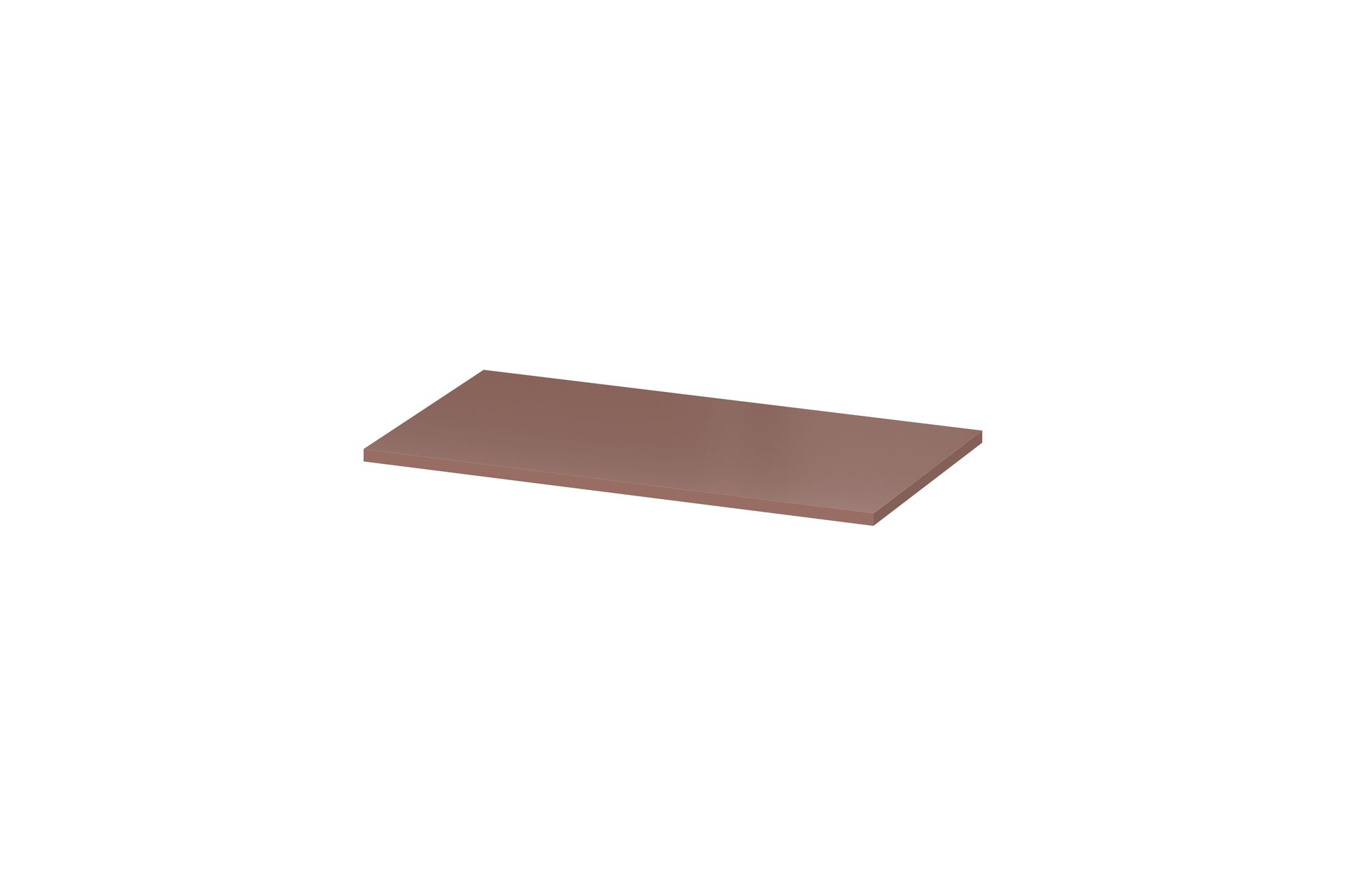 Blat łazienkowy Meissen Keramik Kontra 80x43 cm czerwony mat S1004-010