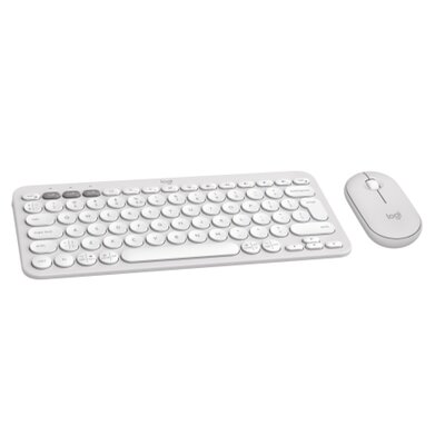 Zestaw klawiatura + mysz LOGITECH Pebble 2 Combo Biały 920-012240