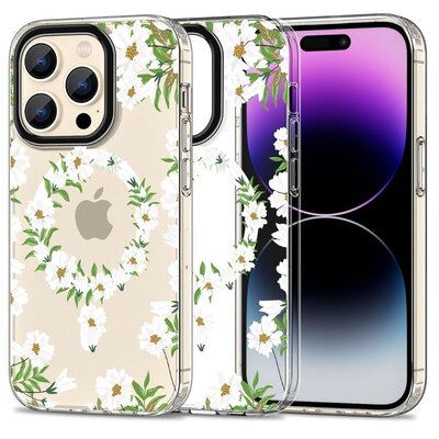 Etui ochronne MagMood do MagSafe do iPhone 15 Pro spring daisy