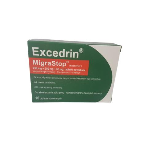 EXCEDRIN MigraStop, 10 tabletek Delfarma