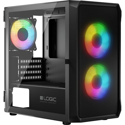 Obudowa Komputerowa Logic Portos ARGB Mini USB 3.0 Czarna