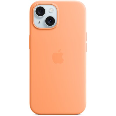 Apple Silikonowe etui z MagSafe do iPhone 15 Pomarańczowy sorbet MT0W3ZM/A