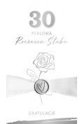 karnet rocznica ślubu 30 - perłowa