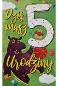karnet urodziny 5 chłopiec