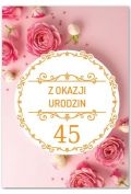 kartka okolicznościowa urodziny 45