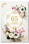 kartka okolicznościowa urodziny 65