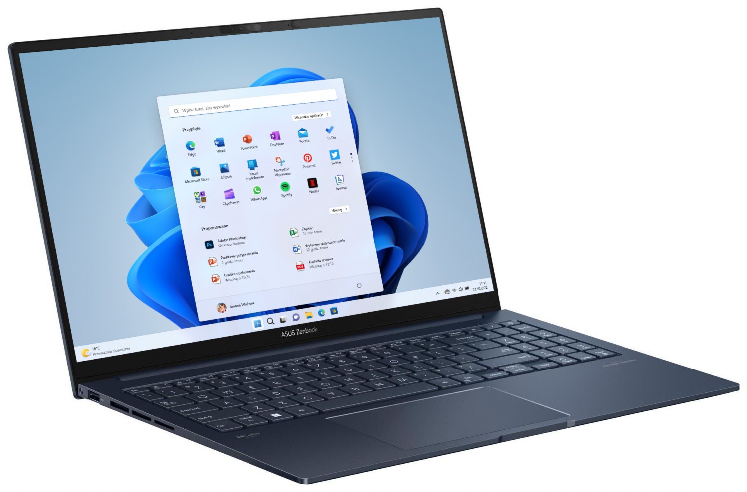 ASUS ZenBook 15 UM3504DA-BN158W Ryzen 5-7535U | 15,6''-FHD | 16GB | 512GB | W11 | niebieski