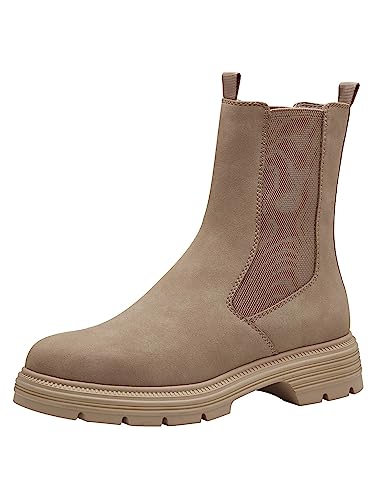 Tamaris Damskie botki 1-1-25437-41, piaskowy, 39 EU