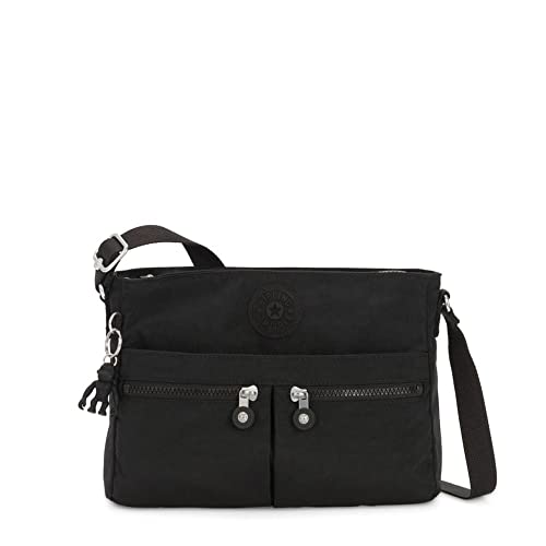 Kipling New Angie Mały Crossbody, 27.5 x 20.5 x 7.5, Black Noir, Czarny
