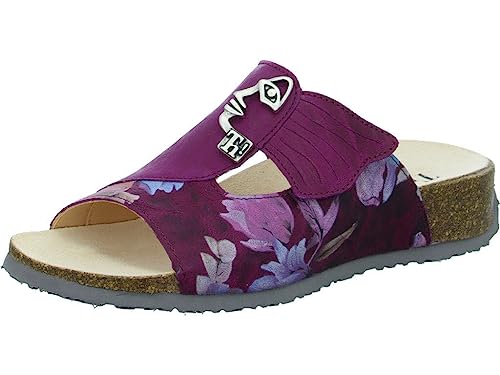 THINK! Damskie klapki Mizzi zrównoważone kapcie, 9120 Magnolia/Kombi, 44 EU, 9120 Magnolia Kombi, 44 EU