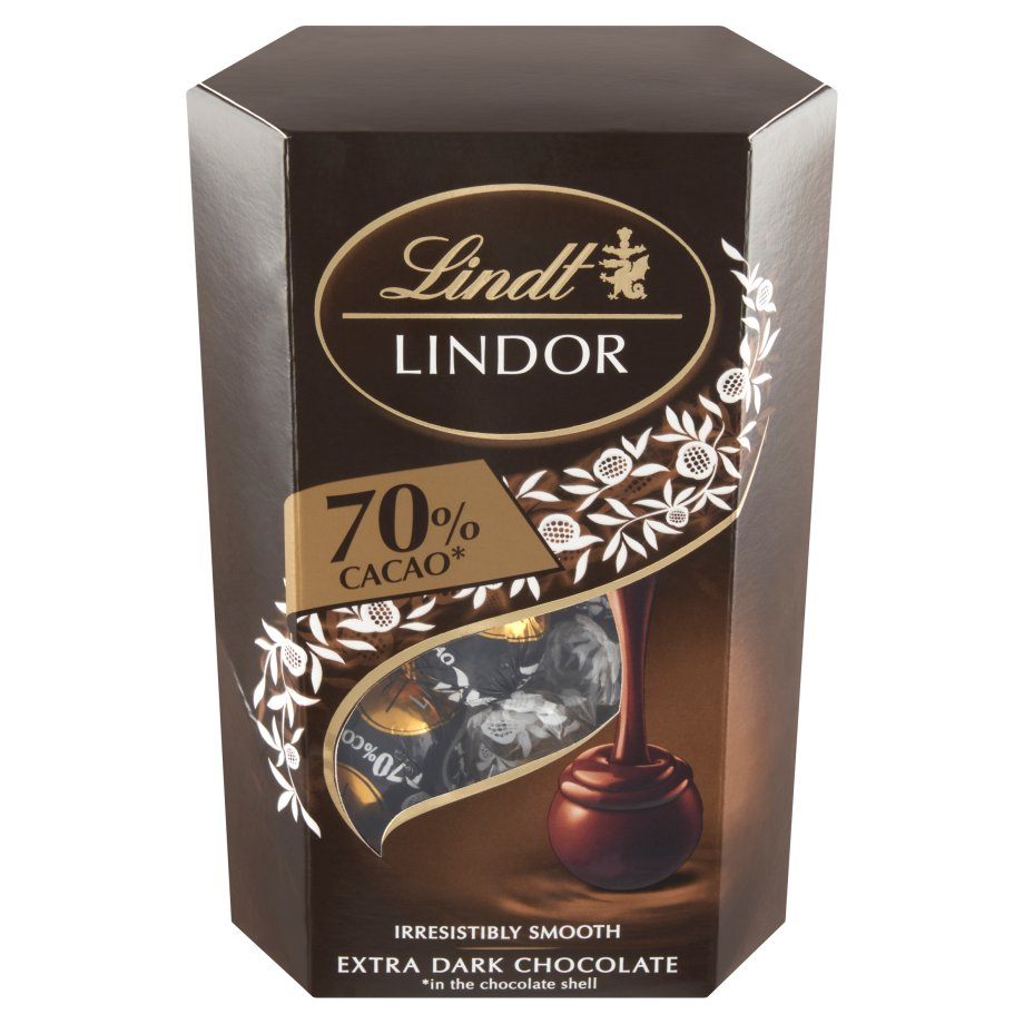 Lindt - Lindor Praliny Ciemna czekolada 70% kakao