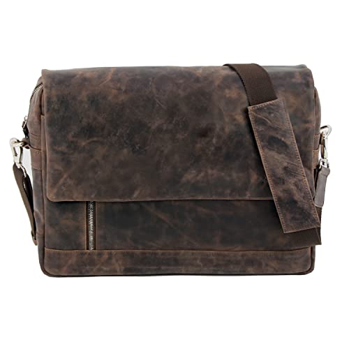 Roberto Romano Catania ręcznie wykonana torba na ramię z prawdziwej skóry w kolorze brązowym 48212 | torba biznesowa, torba na ramię, aktówka, nowoczesny design do biznesu i do spędzania wolnego