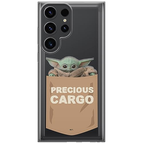 ERT GROUP etui na telefon Samsung S23 ULTRA, case oryginalny i oficjalnie licencjonowany przez Star Wars, wzór Baby Yoda 030, optymalnie dopasowane, plecki z TPU częściowo przeźroczyste