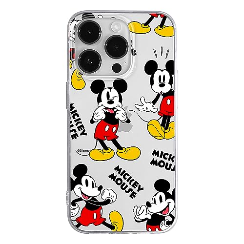 ERT GROUP etui na telefon Iphone 14 PRO, case oryginalny i oficjalnie licencjonowany przez Disney, wzór Mickey 050, optymalnie dopasowane, plecki z TPU częściowo przeźroczyste