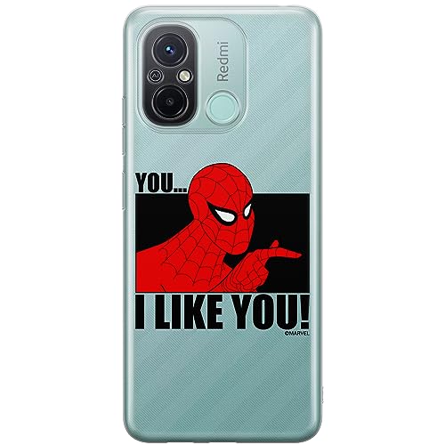 ERT GROUP etui na telefon Xiaomi REDMI 12C/ REDMI 11A, case oryginalny i oficjalnie licencjonowany przez Marvel, wzór Spider Man 034, optymalnie dopasowane, plecki z TPU częściowo przeźroczyste