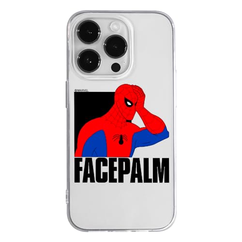 ERT GROUP etui na telefon Iphone 14 PRO, case oryginalny i oficjalnie licencjonowany przez Marvel, wzór Spider Man 029, optymalnie dopasowane, plecki z TPU częściowo przeźroczyste
