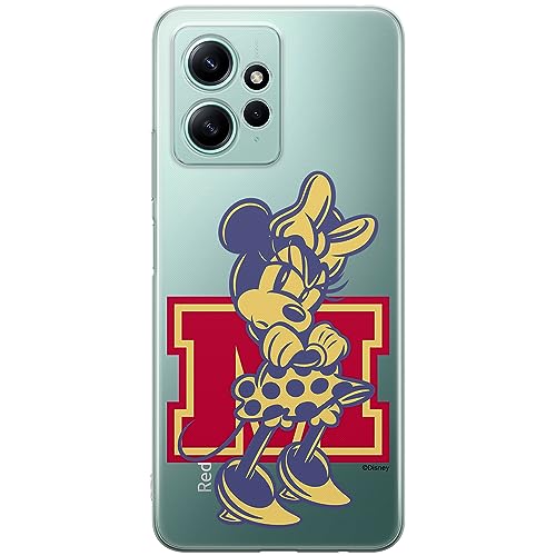 ERT GROUP etui na telefon Xiaomi REDMI NOTE 12 4G, case oryginalny i oficjalnie licencjonowany przez Disney, wzór Minnie 072, optymalnie dopasowane, plecki z TPU częściowo przeźroczyste