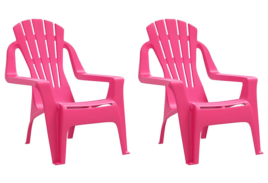 Różowy komplet dwóch krzeseł ogrodowych A1-T82