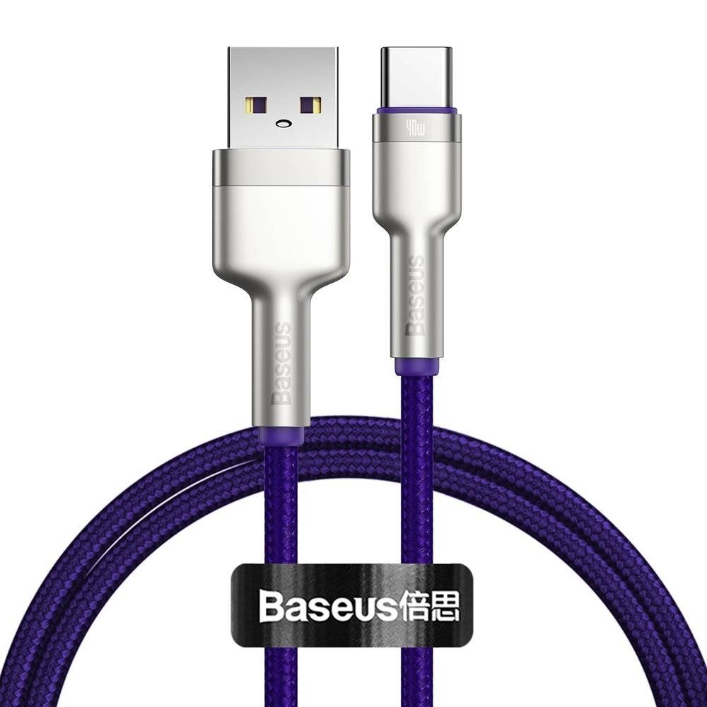 Baseus Cafule Metal Kabel USB - USB-C do Xiaomi Huawei Samsung Honor 40W 5A CATJK-A05