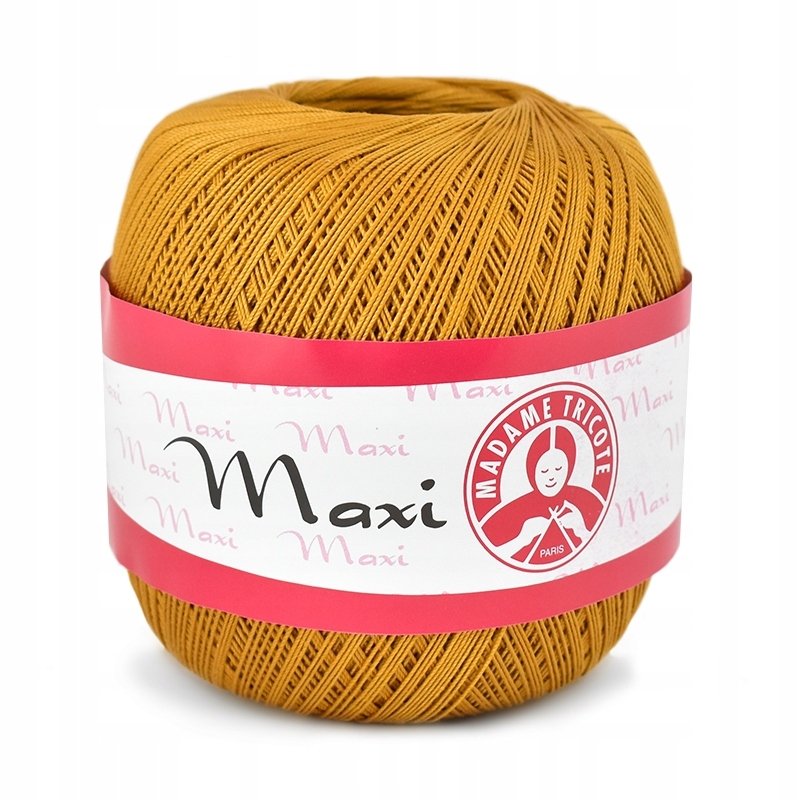 Kordonek MAXI MADAME TRICOTE 100 g 6340 musztarda