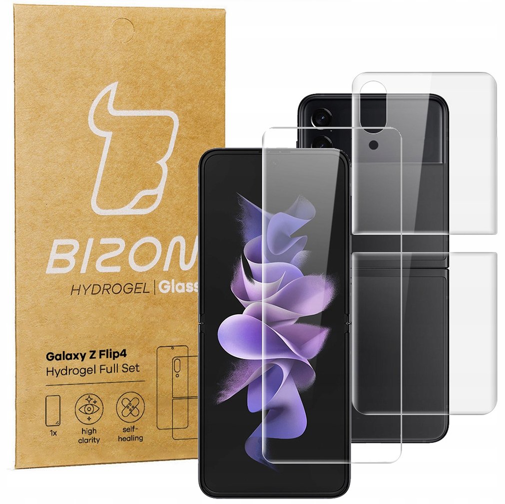 Folia Na Tył I Przód Bizon Glass Do Galaxy Z Flip4