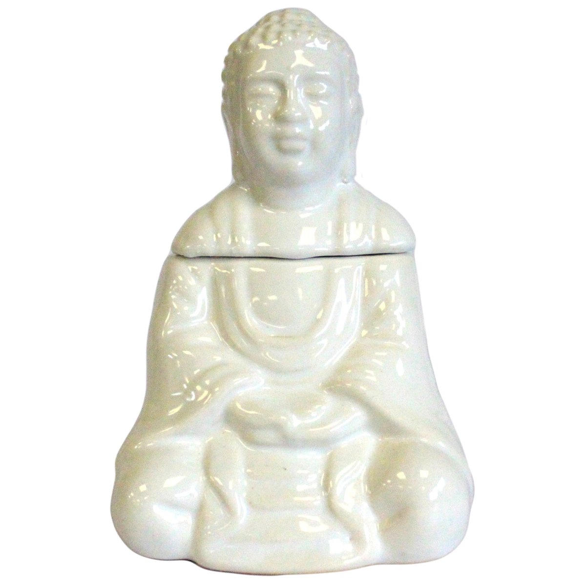Kominek Zapachowy Siedzący Budda - Biały