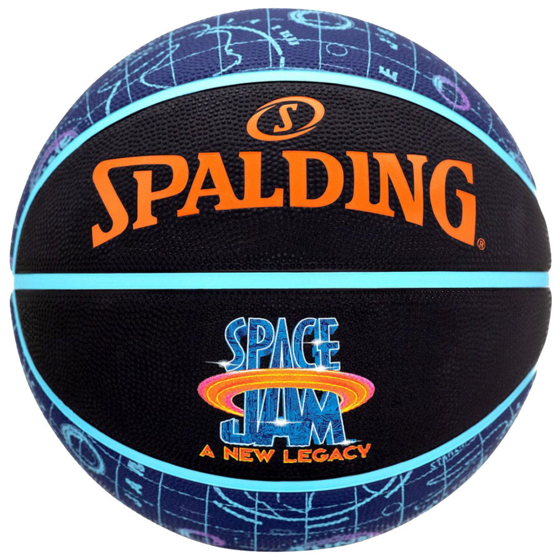 Spalding Space Jam Tune Court Ball 84596Z, unisex, piłki do koszykówki, Czarne
