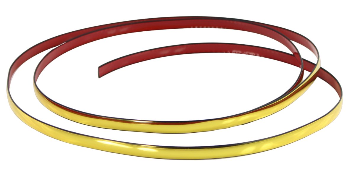 Listwa ozdobna dekoracyjna złota cienka płaska 9mm 10m