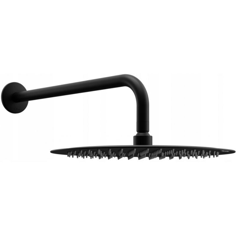 Mexen Slim deszczownica 30 cm z ramieniem prysznicowym, czarna