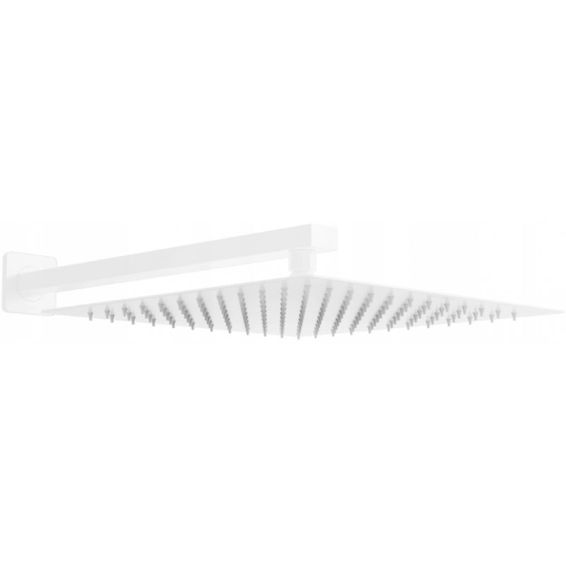 Mexen Slim deszczownica 30 x 30 cm z ramieniem prysznicowym, biała