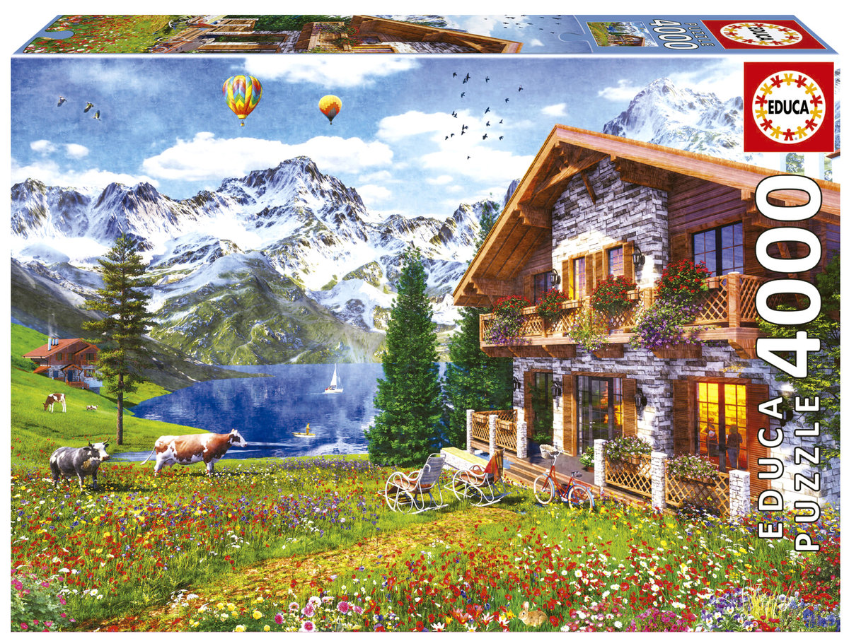 Educa, Puzzle, Dom w Alpach, 4000 el.