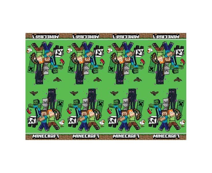 OBRUS PLASTIKOWY MINECRAFT 120X180 CM