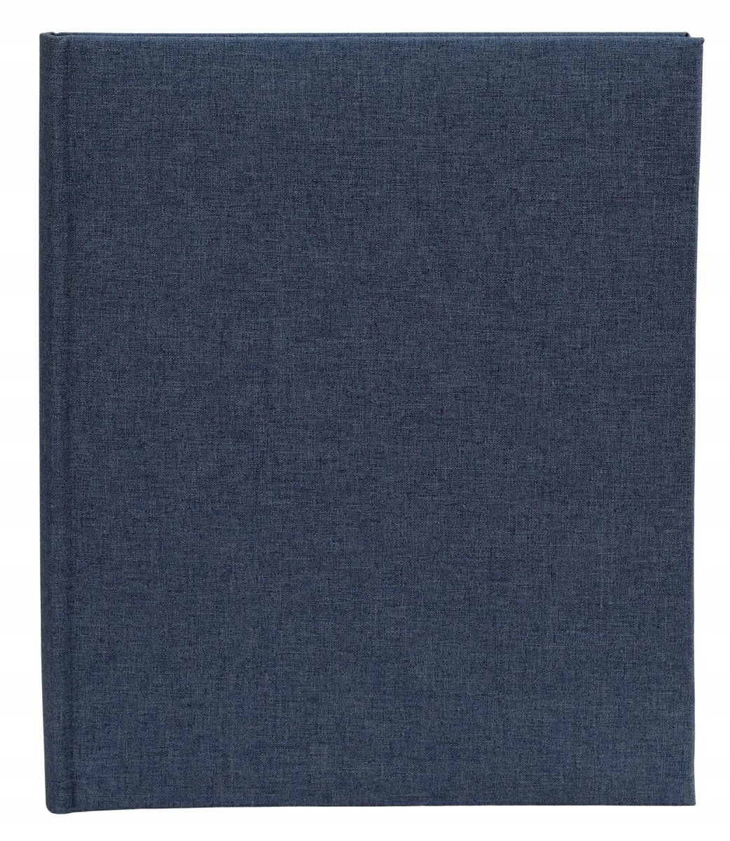 Album wklejany Linen Blue 40 stron czarnych Len