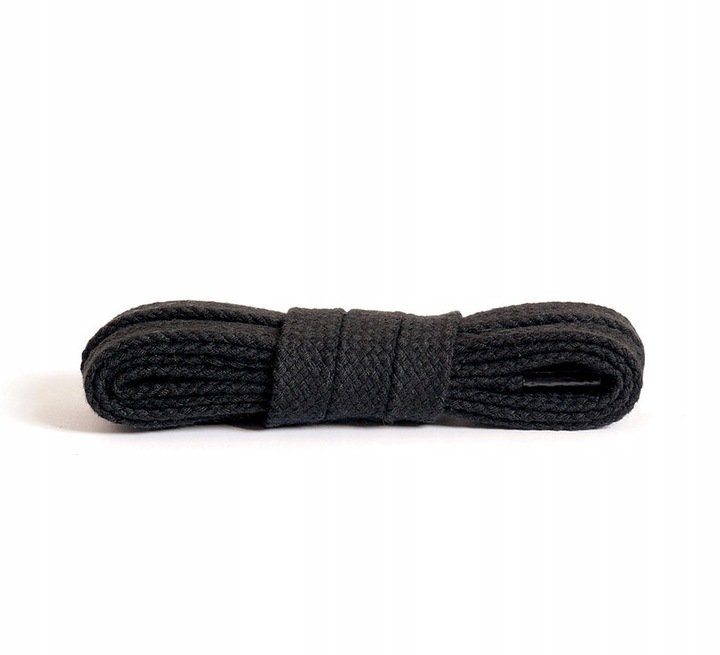 Czarne Czarna Para Sznurówek Sznurowadła Ciemne