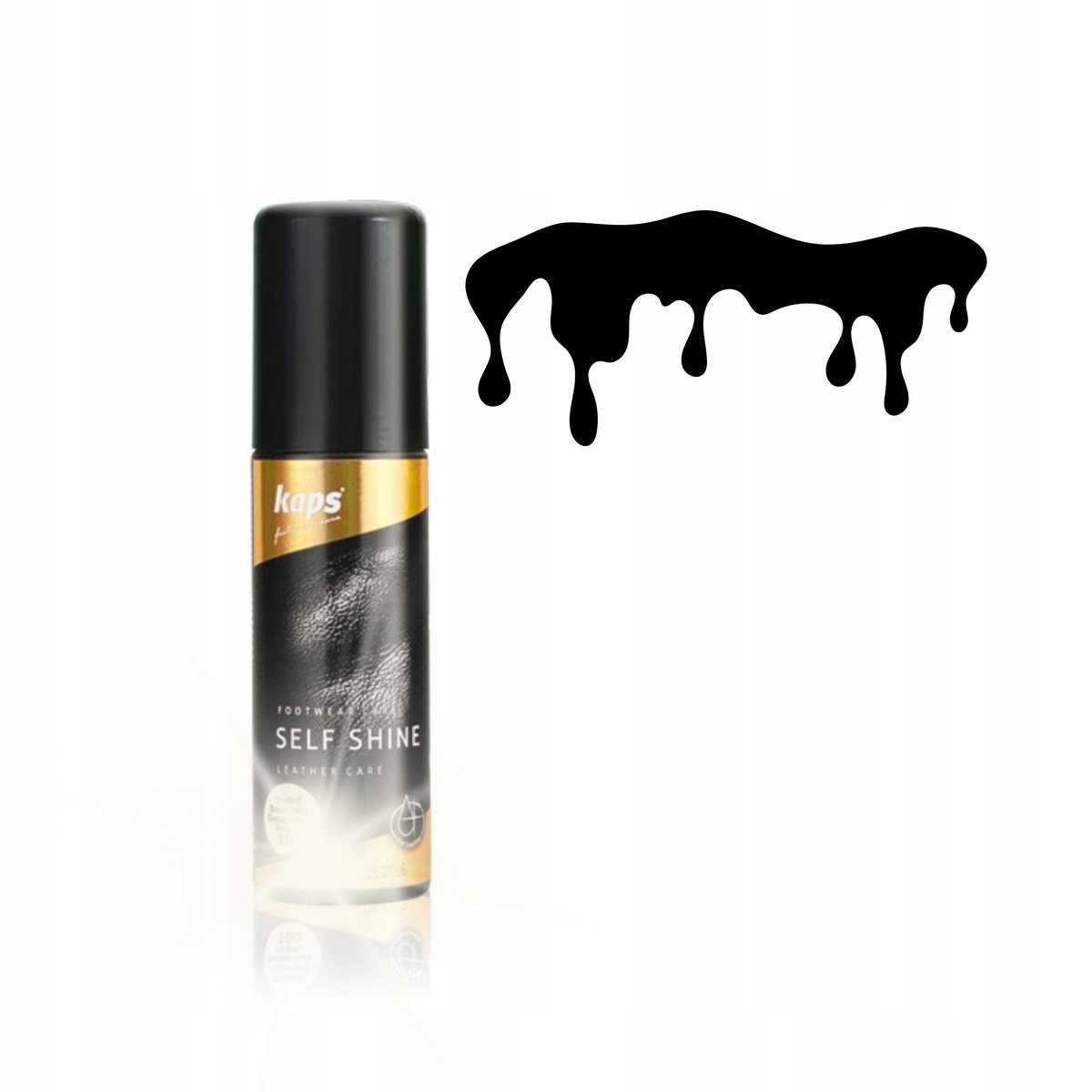 Czarna Pasta Shine Połysk Do Skóry Płyn Płyny 75Ml