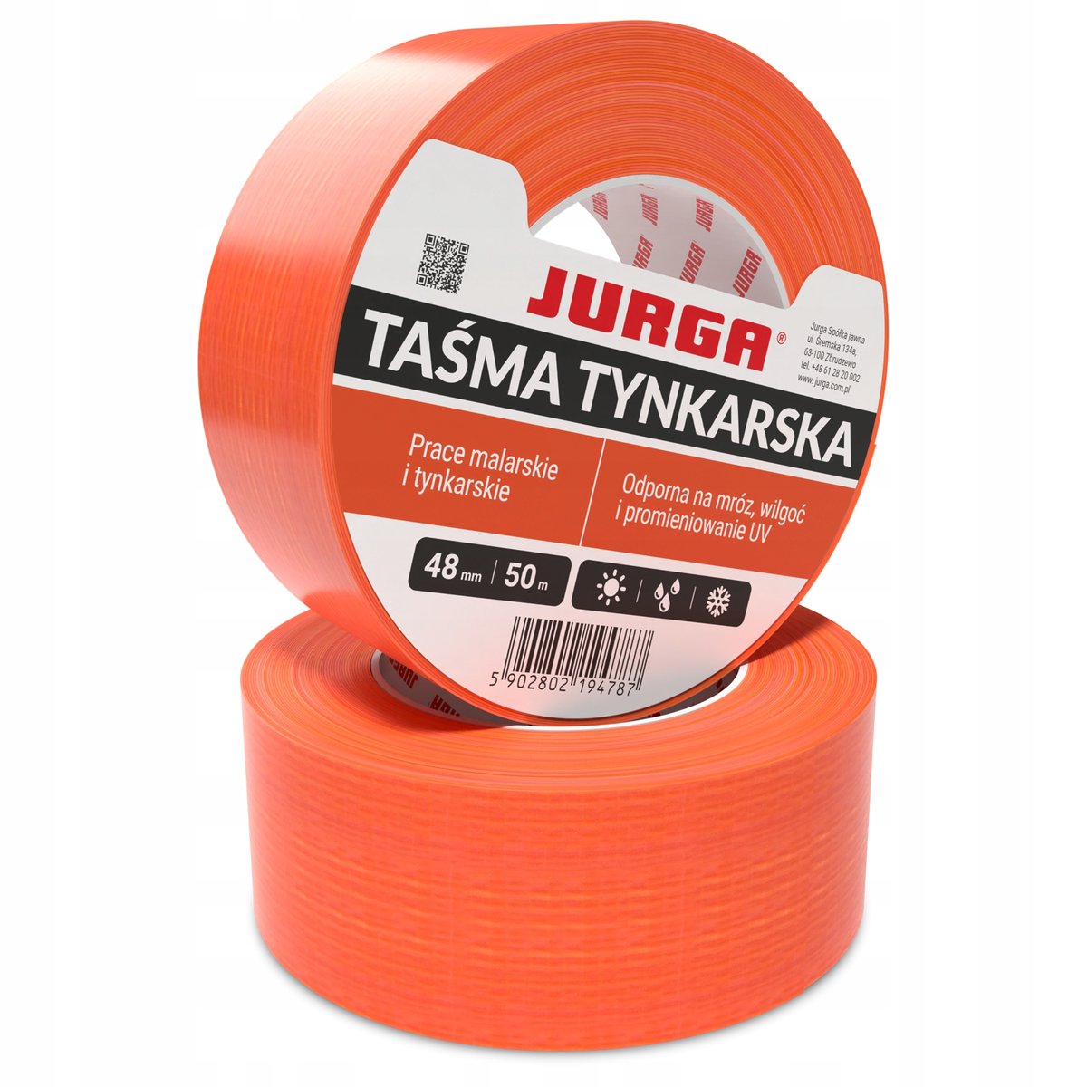 Jurga Taśma Tynkarska Wysoka Przyczepność 48mm 50m