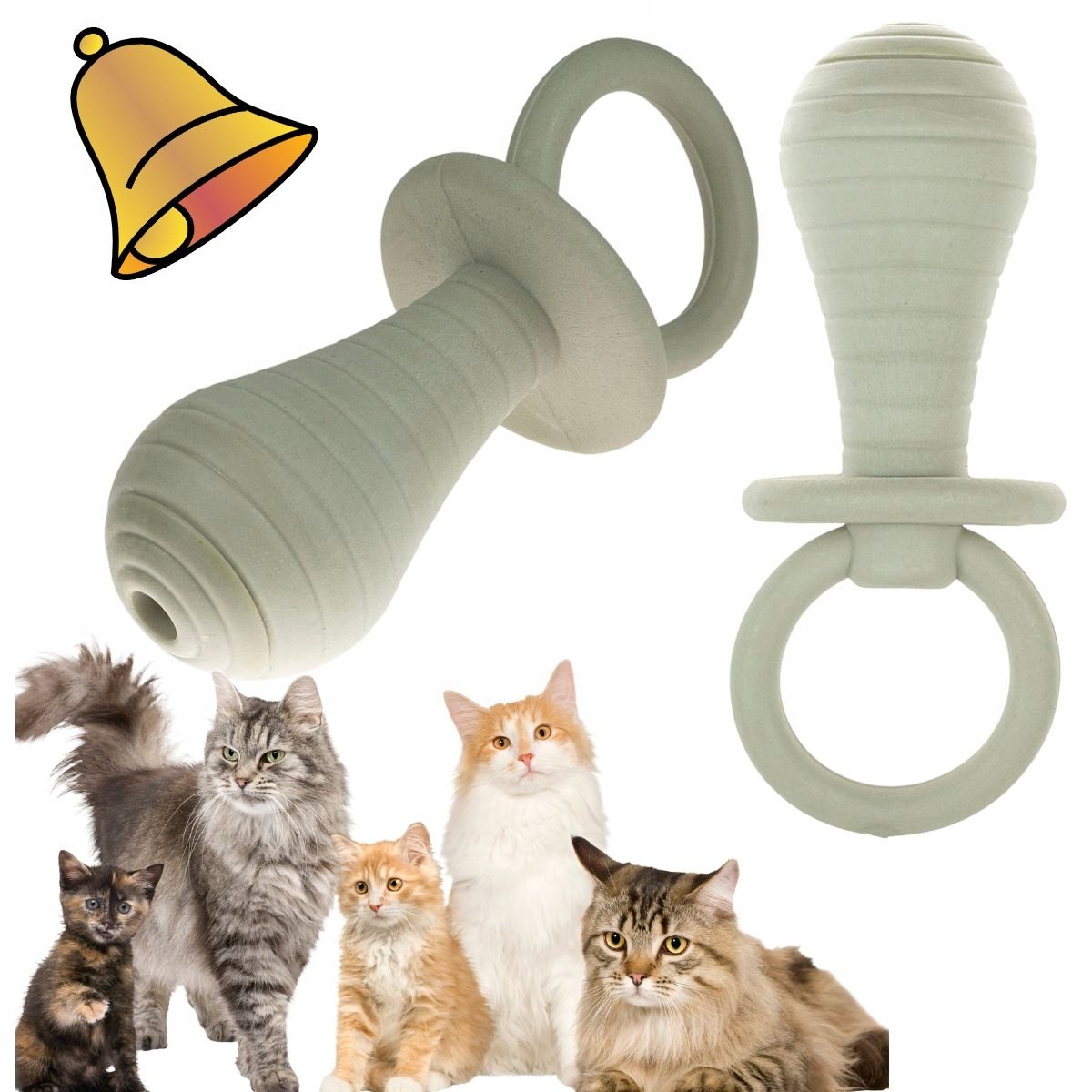 ZABAWKA dla psa kota SMOCZEK z dzwoneczkiem