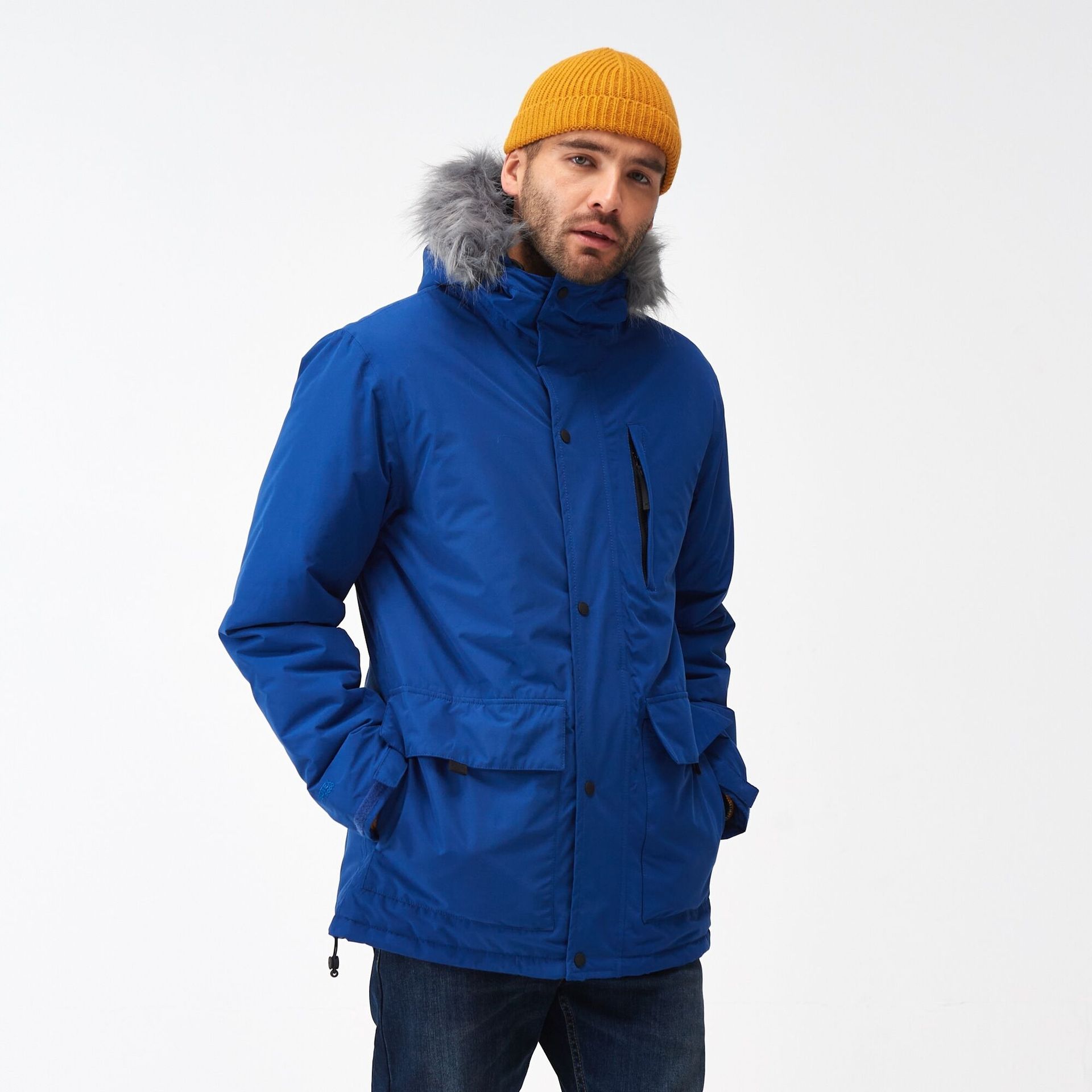 Regatta Męska Kurtka Parka Zimowa Salinger IV Niebieski, Rozmiar: XL