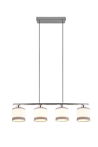 Davos lampa wisząca 4xE14 chrom/biała R31554006